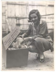 1927 Sally Blane Ostrich Egg Easter Gift to Louise Brooks