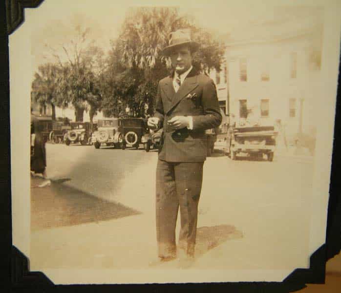 1926 Gaxton Candid Photo on Location in Florida