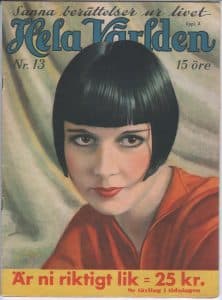 1933 Hela Varlden Louise Brooks Cover