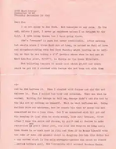 1960 Letter from Louise Brooks to Jan Wahl