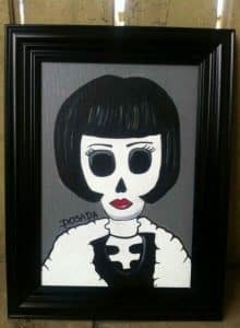 Louise Brooks Day of the Dead painting